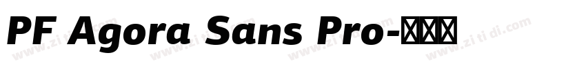 PF Agora Sans Pro字体转换